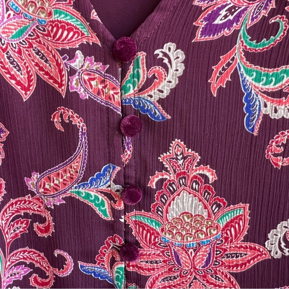 LOFT Boho Long Sleeve Blouse - Size XL - Peasant Modest Office - Picture 6 of 7